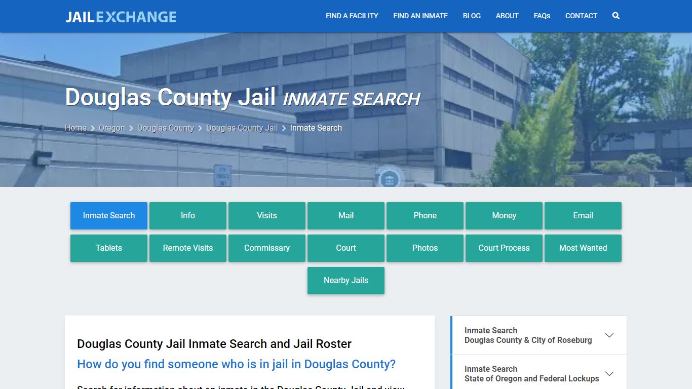 Inmate Search: Roster & Mugshots - Douglas County Jail, OR